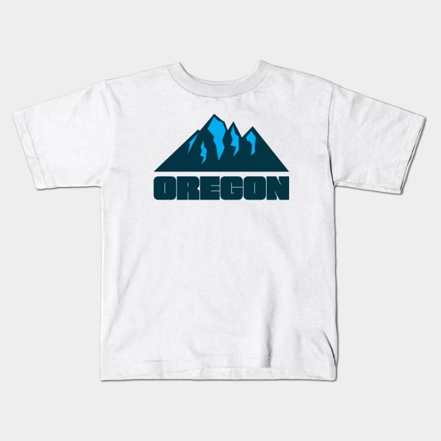 Oregon Kids T-Shirt by happysquatch